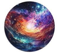 nébuleuse cosmique1000 Pièces Puzzles pour Adultes Et Enfants universPuzzle Rond, Jeu Éducatif, Challenge Toy, Jouets Éducatifs, Difficile, Impossible1000pcs (67.5x67.5cm)