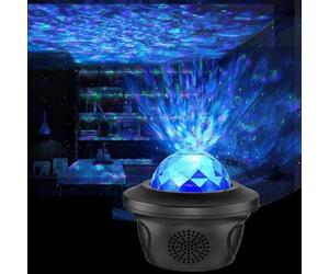 Nébuleuse Nuage Plafond Galaxy Star Projecteur Veilleuse avec Musique Haut-Parleur et Télécommande pour Chambre Décor À La Maison pour Bébé Enfants Adultes Décoration Anniversaire
