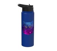 Nébuleuse spatiale du chat Chat persan Tomcat Stainless Steel Insulated Water Bottle
