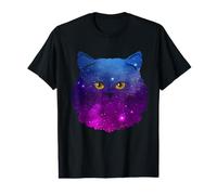 Nébuleuse Spatiale du Chat Chat Persan Tomcat T-Shirt Graphique avec Valeur