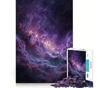 Nébuleuse Violette et Bleue dans l'espace Puzzle de 1000 pièces pour Adultes pour stimuler la mémoire et se détendre mentalement Découpe de qualité supérieure Surprise chaleureuse 50x75cm
