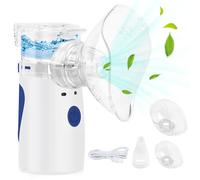 Nebulisateur Inhalateur pour Adultes et Enfants, Aérosol Nébuliseur Inhalateur, Aerosol avec embout buccal et masque, Appareil à Ultrasons Aérosol Efficace pour Soulager la Respiration