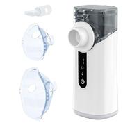 Nebulisateur Inhalateur pour Adultes et Enfants, Nebulisateur Portable Rechargeable, Affichage Numérique, Nébuliseur Aerosol avec 2 Masques et Embout Buccal pour Usage Domestique et en Voyage