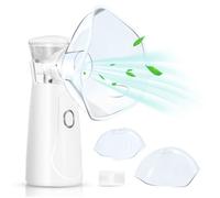 Nebulisateur Inhalateur Pour Adultes Et Enfants, Respiratoire Aerosol Rechargeable Portable Silencieux Enfants 2 Masques