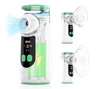 Nebulisateur, Inhalateur pour Bébé Adultes et Enfants, Nebulisateur Portable Rechargeable USB-C, Inhalateur Silencieux avec 2 Masques et Embout Buccal