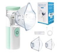 Nebulisateur Inhalateur Pour Enfants, Nebulisateur Portable Rechargeable pour Adultes et Enfants, Inhalateur Silencieux pour Enfants avec 2 Masques et Embout Buccal, pour Usage Domestique et en Voyage