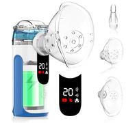 Nebulisateur Medical Portable Rechargeable - LIFOCI Aerosol Medical pour Adultes et Enfants, Inhalateur Electrique avec Contrôle Manuel Économiseur de Médicament, Batterie 1200mAh, 3 Modes (Bleu)