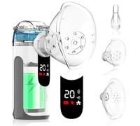 Nebulisateur Medical Portable Rechargeable - LIFOCI Aerosol Medical pour Adultes et Enfants, Inhalateur Electrique avec Contrôle Manuel Économiseur de Médicament, Batterie 1200mAh, 3 Modes (Gris)