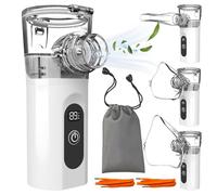 Nebulisateur pour Adultes, Inhalateur Electrique Portable, Nébuliseur Aérosol Bebe, Inhalateur Silencieux avec 2 Masques et 1 Embout