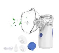 Nebulisateur Respiratoire pour Adultes & Enfants, Inhalateur Portable Silencieux Rechargeable USB, Nébuliseur avec 2 Masque & Embout Buccal, Machine Aérosol pour Maison, Usage Domestique, Voyage
