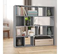 Nebuln Bibliothèque - Séparateur de pièce - Gris sonoma - 105 x 24 x 102 cm - Avec beaucoup d'espace de rangement - Utilisation polyvalente comme étagère, cloison de séparation, brise-vue - Idéale