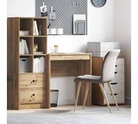 Nebuln Bureau compact en chêne Artisan 70 x 40 x 76 cm, cadre en bois, table de travail pour bureau et bureau à domicile, idéal pour les étudiants et les études, étagère pratique pour ordinateur