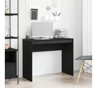 Nebuln Bureau en chêne noir - 90 x 40 x 72 cm - Table de travail compacte pour bureau à domicile avec surface de rangement et espace de rangement - Idéal pour les chambres d'étudiants et les études