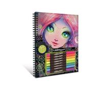 Nebulous Stars – Grand livre à colorier – Pages noires assorties