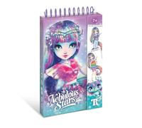 Nebulous Stars Designer-to-Go Isadora Kit de croquis tendance portable avec autocollants et pochoirs pour enfants à partir de 7 ans Multicolore 15 x 4 x 21 cm