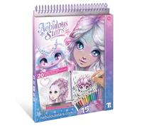 Nebulous Stars Ensemble d'aquarelle avec Estrelia - 20 illustrations uniques, 15 crayons aquarelle, pinceau rechargeable et outils artistiques pour enfants à partir de 7 ans