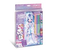 Nebulous Stars Fashion Sketchbook Star Gala Edition Livre de design créatif pour enfants à partir de 7 ans pour dessiner, colorier et créer des looks à la mode, avec pages d'inspiration et accessoires