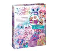 Nebulous Stars Kit Porte Clé a Fabriquer Animoulous à Pompons - 5 Portes Clés Loisir Creatif Enfant +8 ans - 5 Couleurs de Laine Acrylique, Outil de Fabrication de Pompons Inclus - Cadeau Enfant