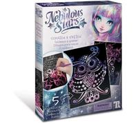 Tableaux à Gratter Isadora Nebulous Stars - Scratch and Sketch - Kit de 5 Planches à Gratter - Enfant à partir de 7 ans - Activité Manuelle et Créative pour Fille, Coloré
