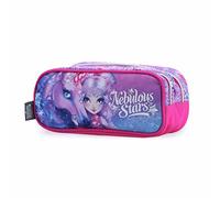 Nebulous Stars - Trousse 2 Compartiments Fille - Trousse École Multicolore Estrelia & Cheval Firiaz pour Enfants - Cadeau Papeterie Pratique, Créatif - Trousse Scolaire Primaire 23cm