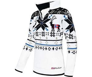 Nebulus Fria Pull tricoté avec fourrure synthétique pour femme