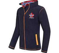 Nebulus Next Veste polaire chaude pour homme avec longue fermeture éclair intégrale, bleu marine, M