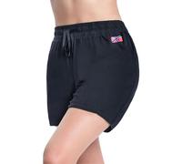 Nebulus Short d'été PEA, pour femme, Noir , XXL