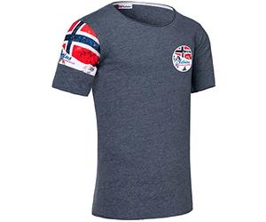 Nebulus T-shirt Boa pour homme, Bleu marine chiné, XL