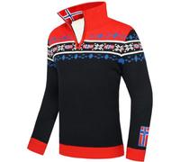 Nebulus Tricot norvégien Steen pour homme - Pull droit à fermeture éclair col à fermeture éclair - Hiver - Manche longue - Moyen - FR/ES - Athlétique, Casual - Lavage en machine jusqu'à 30°C