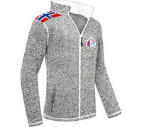 Nebulus Veste polaire NORSKY pour homme - Veste polaire chaude avec longue fermeture éclair complète, Anthracite chiné, XXXL