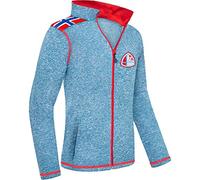 Nebulus Veste polaire NORSKY pour homme - Veste polaire chaude avec longue fermeture éclair complète, Blue Net Melie, XL