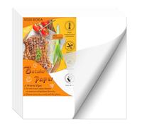 NEBURORA Lot de 120 feuilles de papier de boucher jetables sans cire pour sublimation - 30,5 x 30,5 cm - Blanc