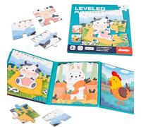 NEBURORA Puzzles magnétiques pour Tout-Petits, Jouets éducatifs de Voyage, activités en Voiture et Avion, 37 pièces, Puzzles magnétiques d'apprentissage, Cadeaux d'anniversaire pour Enfants