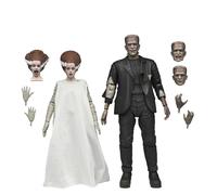 NECA 109113 Lot 2 Pack Du Monstre De Frankenstein Et Sa Mariée