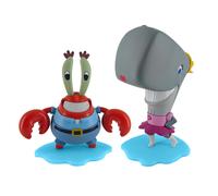 NECA Bob l' ponge | Lot de 2 figurines de collection sous licence officielle l' chelle 12,7 cm, exclusivit Amazon, M. Krabs et Pearl