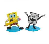 NECA Bob l'éponge | Lot de 2 figurines de collection sous licence officielle à l'échelle 12,7 cm, Bob l'éponge et DoodleBob, exclusivité Amazon