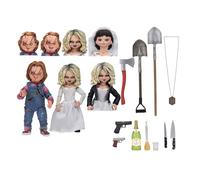NECA - Chucky, la poupée diabolique Pack 2 Figurines Ultimate Chucky & Tiffany,