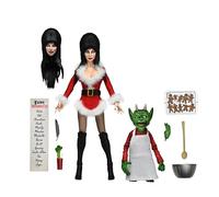 NECA Elvira, Maîtresse of The Dark Figurines Clothed Very Scary Xmas Elvira 20 cm