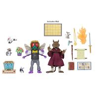 NECA - Figurine TMNT Tortues Ninja Cartoon - 2-Pack Splinter & Baxter 18cm - 0634482541586