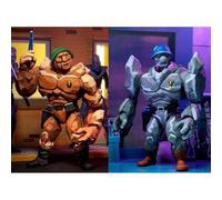 NECA Les Tortues Ninja - Pack 2 Figurines Tragg & Grannitor 18 cm