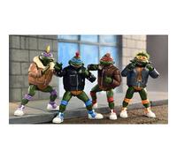 NECA – Pack de 4 figurines Les Tortues Ninja (Cartoon) Punk Turtles 18 cm