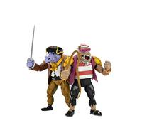 NECA Set 2 figuras Pirate Rocksteady y Bebop Tortugas Ninja Turtles in Time 18cm