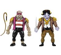 NECA Set 2 figuras Pirate Rocksteady y Bebop Tortugas Ninja Turtles in Time 18cm