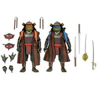 NECA Teenage Mutant Ninja Turtles 3 (Movie) - Turtles in Time- 1:7 Scale Collectible Action Figures, Leonardo & Michelangelo 2-Pack