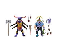 NECA Pack de 2 figurines Les Tortues Ninja Antrax & Scumbug 18 cm G
