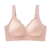 Necalisi Brassiere Sport Femme Push up Soutien Gorge sans Armature pour Fitness Jogging Yoga Course à Léger Rembourrage Classiques Maintien avec Coussinets Jaune Clair 75C