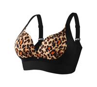 Necalisi Soutien Gorge sans Armature Sport Anti-Affaissement Et Lissage Latéral Ouverture Devant Noir-1 Femme Grande Taille Impact Elevé Soutien Gorge Grande Taille 100C