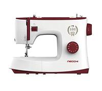 Necchi K417A Machine à coudre, intérieur en aluminium moulé sous pression, coque en ABS, rouge, régulier