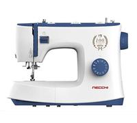 Necchi K432A Machine à Coudre, Intérieur en Aluminium moulé sous Pression, Coque en ABS, Bleu, Regular