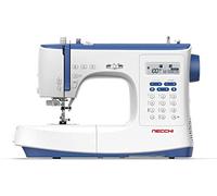 Necchi NC-103D Machine à coudre, intérieur en aluminium moulé sous pression, coque en ABS, bleu, régulier